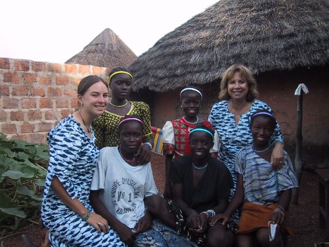 Stephanie and her sisters - Kalan-Kalan, Guinea